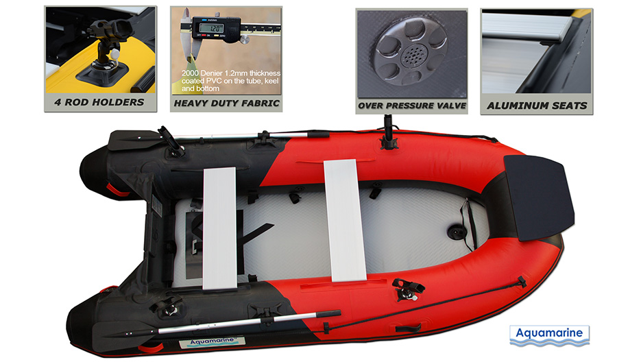 10 ' Inflatable boat with high pressure air  deck HEAVY duty 