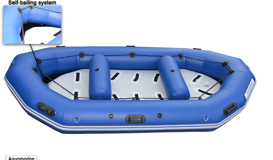 12 ft heavy duty  white water inflatable river raft 