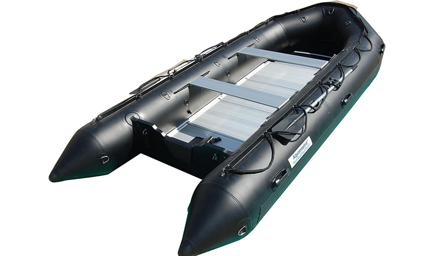 14 FT INFLATABLE BOAT HEAVY DUTY MILITARY BLACK