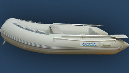 Aquamarine dinghy with fiberglass floor