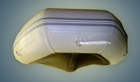 Inflatable dinghy with aluminum floor
