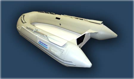 Rigid bottom inflatable boat