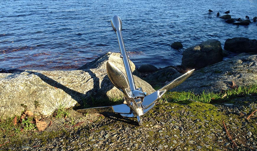 Folding Grapnel anchor 3 kg stainless steel 7 lb