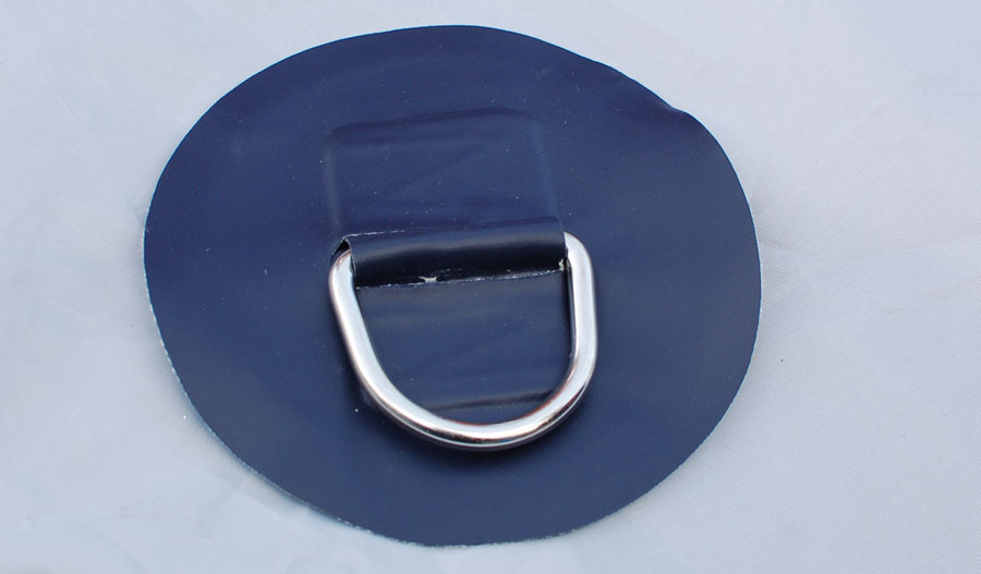 D-ring for inflatable dinghy PVC 6 inches blue