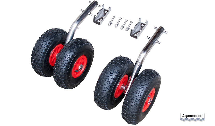 Related Products Launching Beach boat trolley Trailer-Double Launching Wheels  STAINLESS QUICK RELEASE