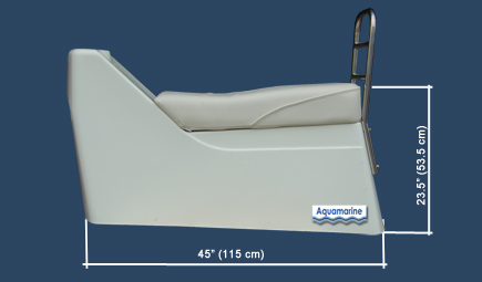Jockey console for  inflatable dinghy with dimensions