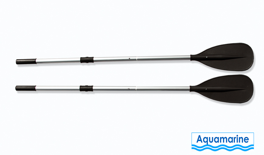 Aluminum oars for 12 ft inflatable black handles