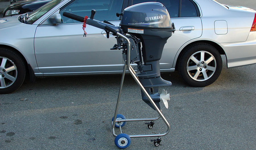 Outboard motor cart dolly 