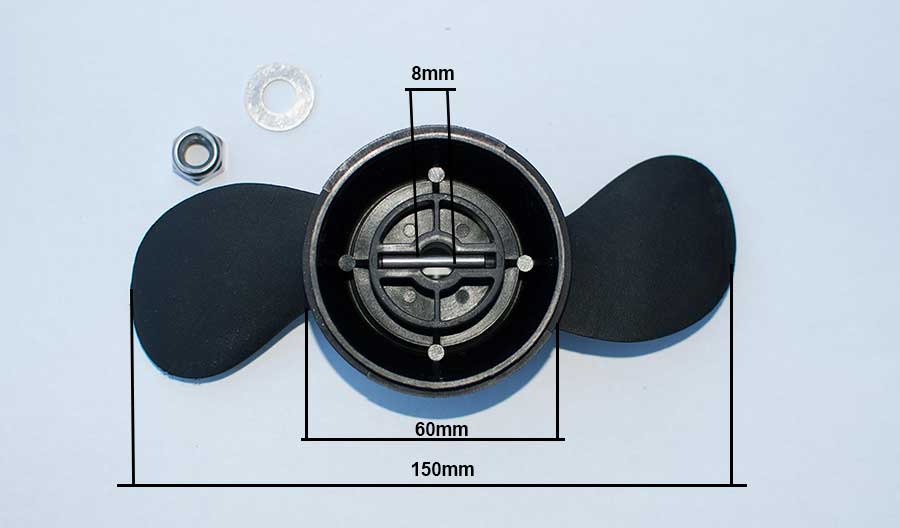 Propeller for HASWING 20 lb with dimensions