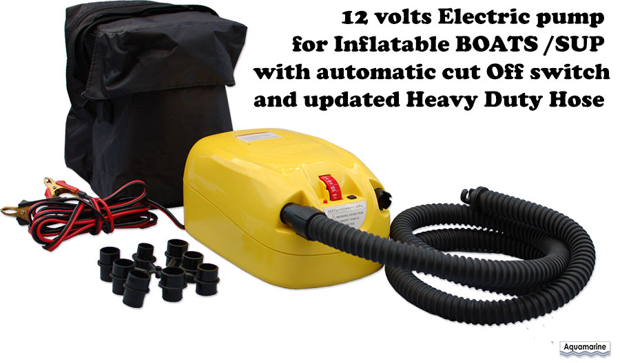 Accessories for Trolling motor 40 lbs electric outboard-Electric Air Pump For Inflatable Boats 
