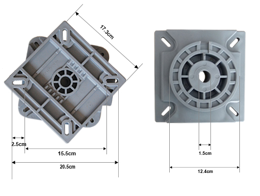 Boat seat  swivel mount