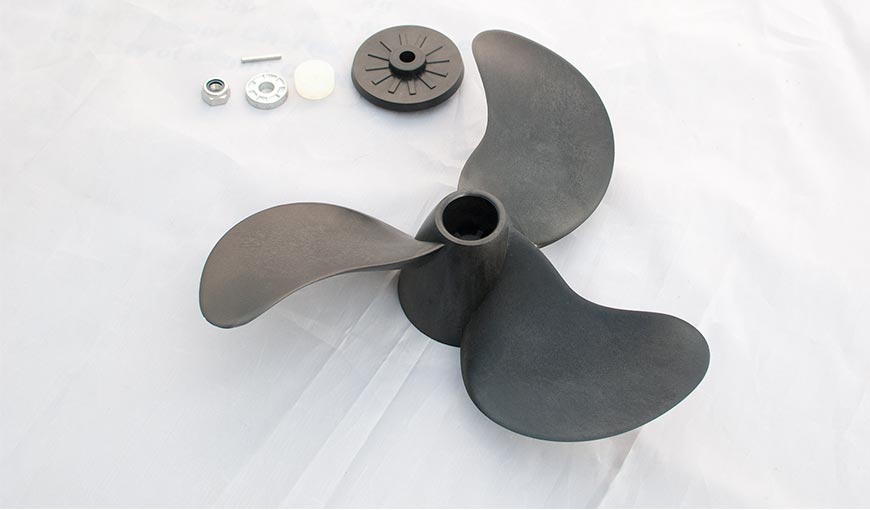 Accessories for Protruar 2 HP 100 lbs Electric Motor 24 volts-Propeller for trolling motor 